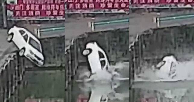 才剛領牌10分鐘！低頭滑手機…下秒整輛新車「噗通」落水