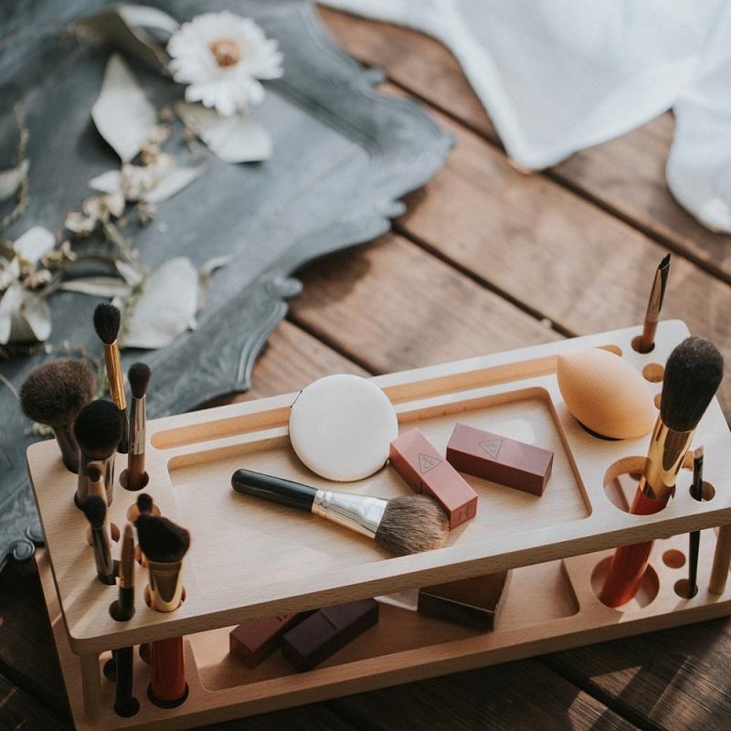 imake 原木化妝收納架 (限量款77折，8/16~8/22)