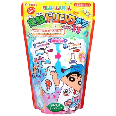 日本原裝進口 日本知名品牌-Heart 高人氣蠟筆小新 有趣的實驗手做飲料食玩