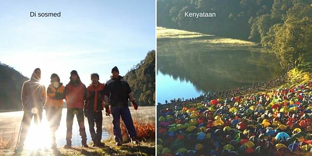Ekspektasi vs Realita, 9 Foto Mendaki Ini Bikin Ngakak!