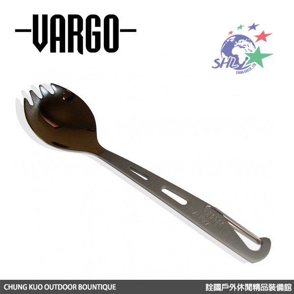 Vargo - 鈦金屬二合一湯叉 (湯匙+叉子) 前端拋光處理 - VARGO 204 【詮國】
