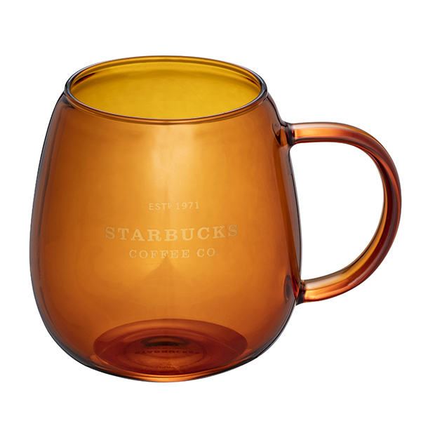 星巴克 琥珀圓弧玻璃杯