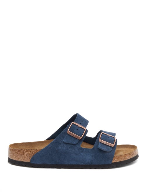 Birkenstock - Birkenstock's navy slides are an iteration of the label's iconic Arizona style, which 