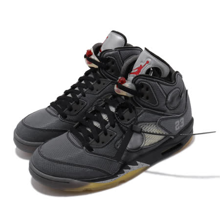 品牌: NIKE型號: CT8480-001品名: Air Jordan 5 Retro SP特點: Off-White 經典 聯名 潮流 反光 灰黑