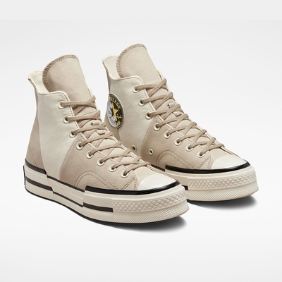 CONVERSE CHUCK 70 PLUS 1970 HI 高筒 休閒鞋 男鞋 女鞋 厚底鞋 拼接 卡其米 A02774C