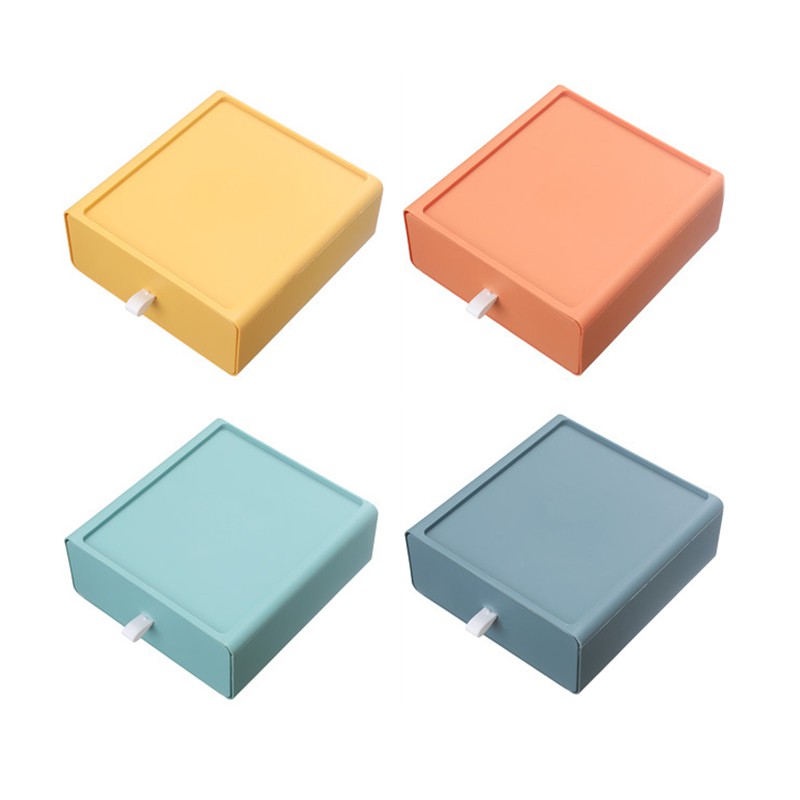 抽屜式收納盒 收納籃 收納筐 儲物盒 塑膠盒 置物盒 抽屜 北歐風 可疊加 大容量 莫蘭迪【JI2780】《Jami》