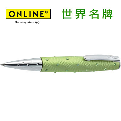 單位:支 n綠色桿，黑色墨水 n設計原子筆，手工製作，閃閃發光的施華洛世奇元素，附精美盒裝。