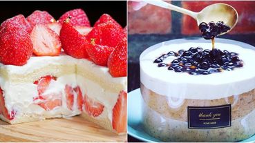 必須整顆獨佔！MJ Handmade Patisserie微甜室推出零卡低熱量「草莓優格蛋糕」，滿滿35顆以上草莓太豪華