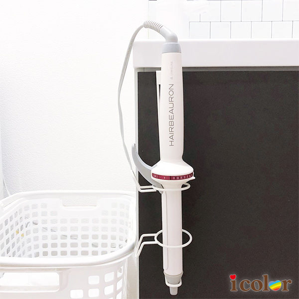 i color 鐵製門板用電捲棒收納架