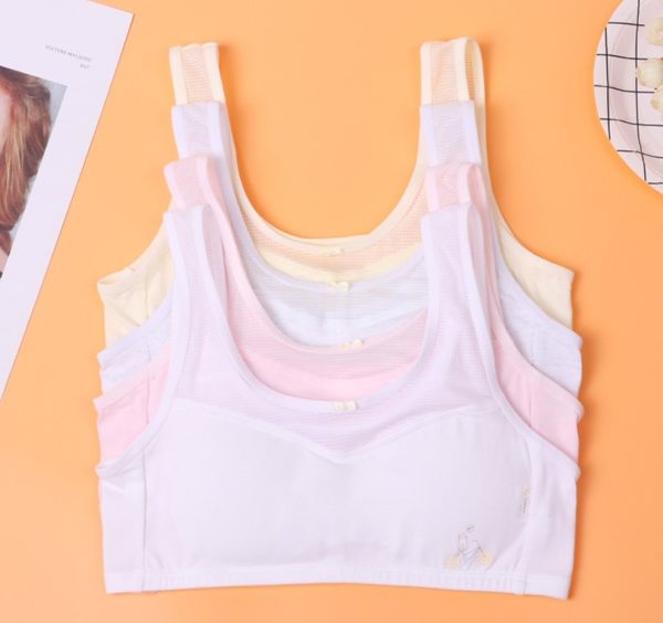 571腳踏車貓發育期第二階段內衣.透氣孔少女內衣.萌萌豬生活館