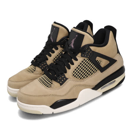 品牌: NIKE型號: AQ9129-200品名: Wmns Air Jordan 4 Retro特點: 經典款 喬丹 AJ4 復刻 球鞋 卡其 黑