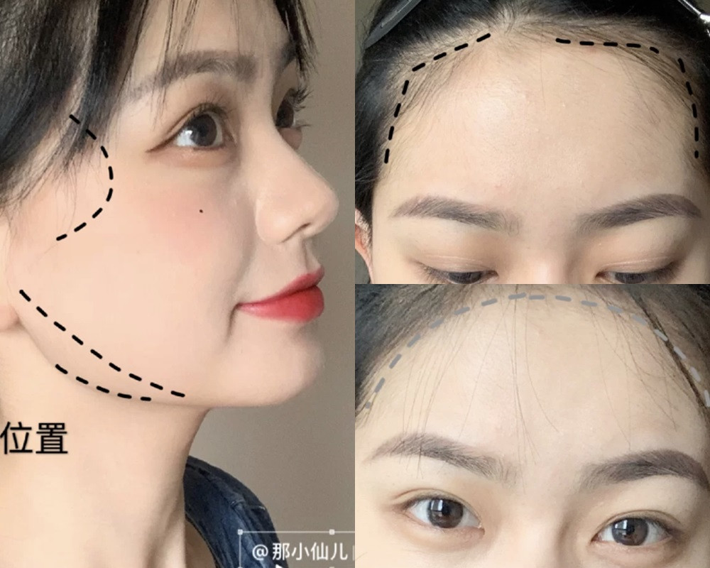 減齡妝畫法STEP 1：雙色粉底修容