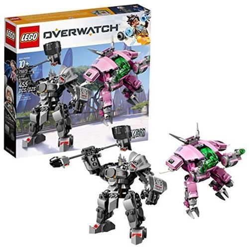 LEGO 樂高 6250956 Overwatch D.Va and Reinhardt 75973 Building Kit (455 Piece), Multicolor