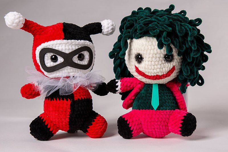 小丑和哈雷-DC反英雄電影漫畫毛絨玩具不義聯盟蝙蝠俠