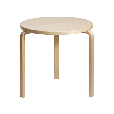 Aalto Table round 90B 圓桌（原木色、75cm）