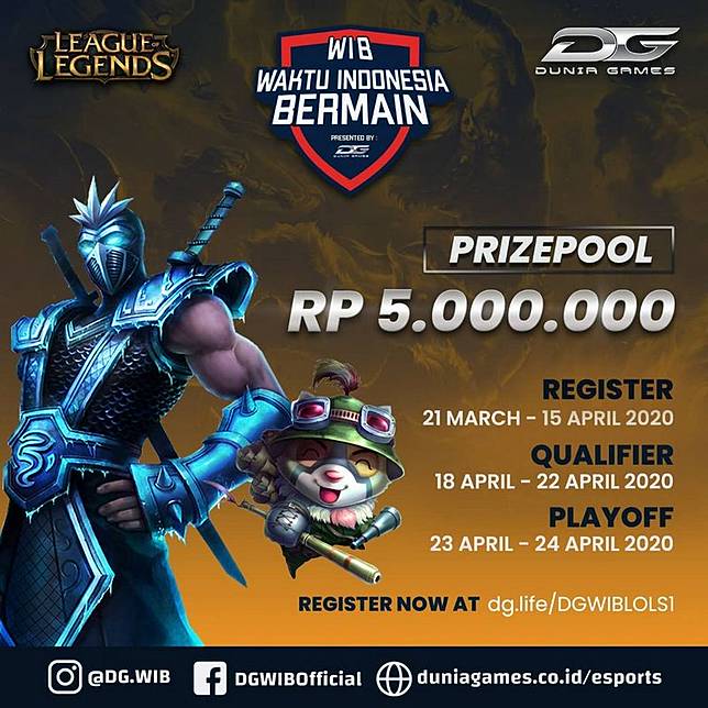 Dunia Games Hadirkan Kompetisi Dgwib League Of Legends S1