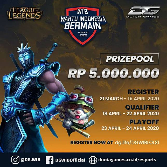 Dunia Games Hadirkan Kompetisi Dgwib League Of Legends S1