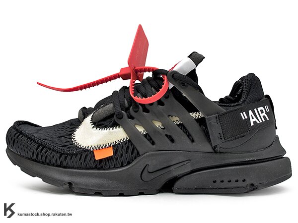 2018 第二彈 高端時尚潮流 OFF-WHITE c/o Virgil Abloh x NIKE AIR PRESTO 全黑 黑 白勾 魚骨鞋 慢跑鞋 (AA3830-002) !