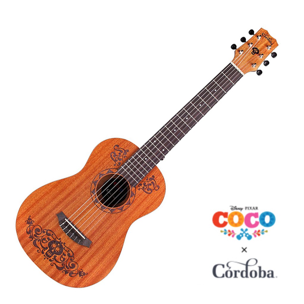 Cordoba x Disney Coco可可夜總會 Mini MH 桃花心木古典吉他 - 【他，在旅行】
