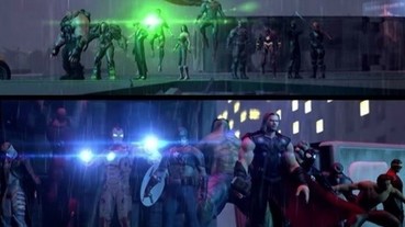 電影裡看不到的 Marvel 復仇者對抗 DC 正義聯盟 鐵粉做出大亂鬥動畫！