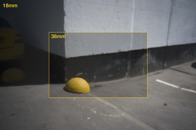 可用的焦段範圍依版本不同為40-60mm或18-36mm。