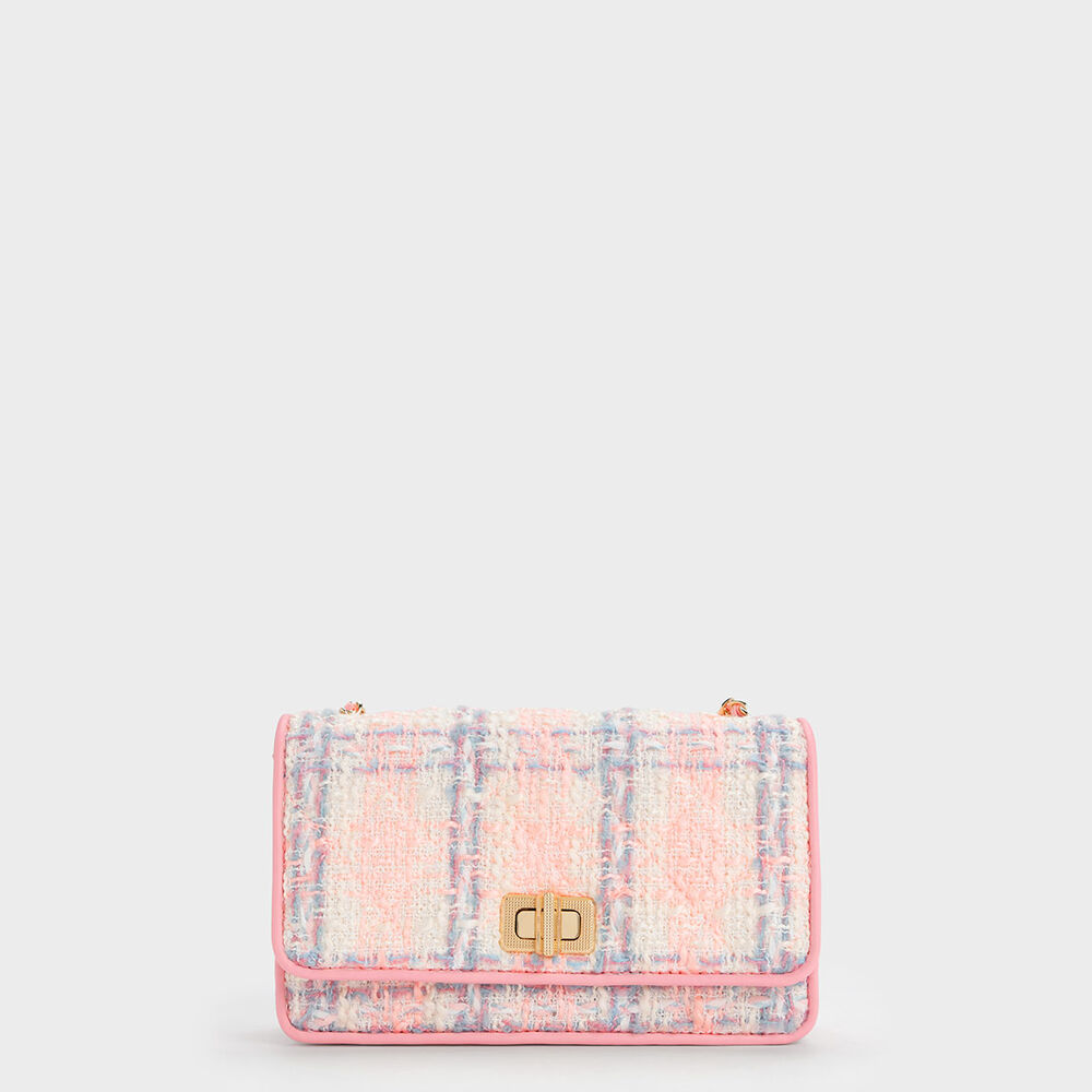 毛呢絎縫手拿包