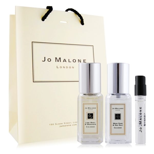 Jo Malone 青檸羅勒葉+鼠尾草(9mlX2)+葡萄柚針管香水 -贈提袋