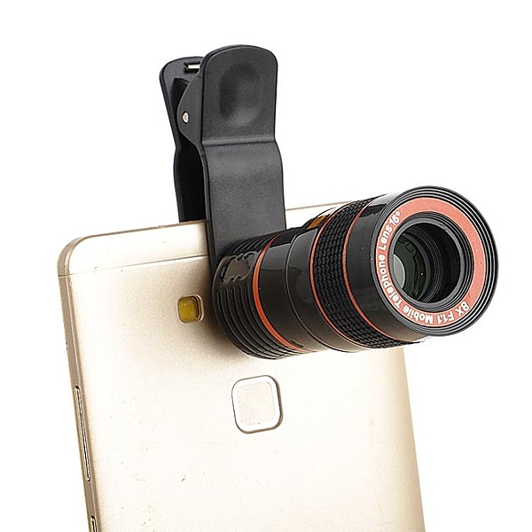 通用型手機外接鏡頭/望遠鏡 8倍 12倍 40倍長焦廣角外置手機拍照