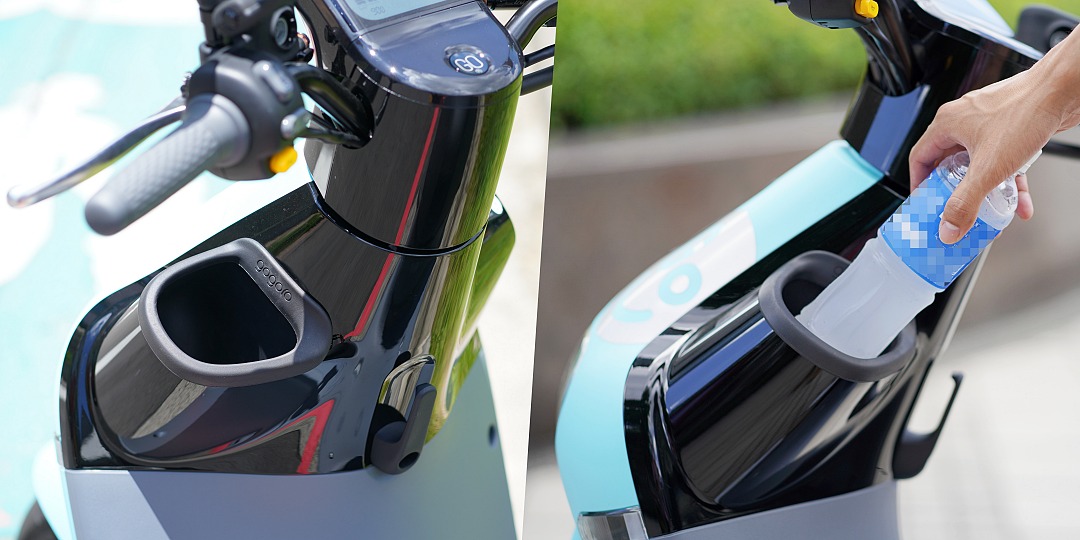 貼心的內嵌式杯架設計，內緣還加入橡膠止滑內襯防止飲料跳車。