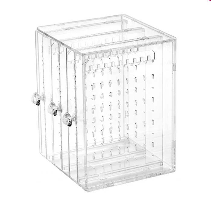 ❤️工廠倉庫:嘉義市海口寮路11號，電話:05-28130801.加厚材質，克重足，一體成形的工法，更加堅固耐用。2.尺寸:13*13*18.5cm。3.材質:加厚壓克力。4.大小孔設計，可滿足不同尺