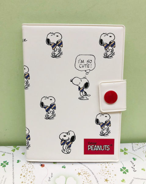 【震撼精品百貨】史奴比Peanuts Snoopy ~SNOOPY 卡片夾收納本-白蝴蝶結#66900