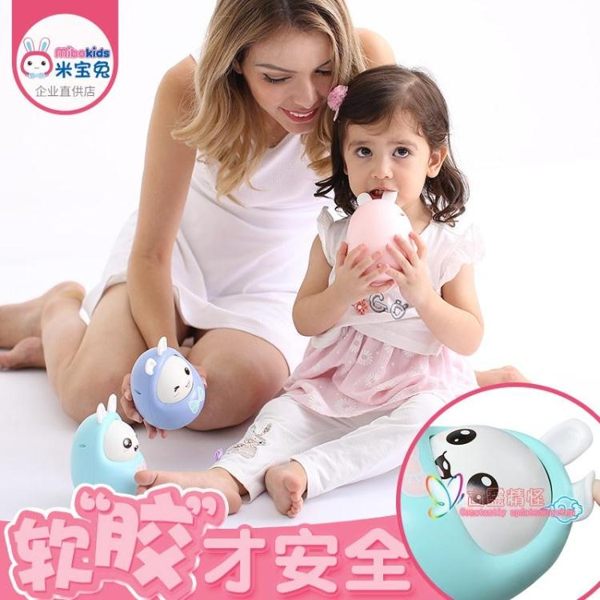 不倒翁玩具 嬰兒不倒翁玩具音樂大號0-6-12月早教益智點頭娃娃 3色