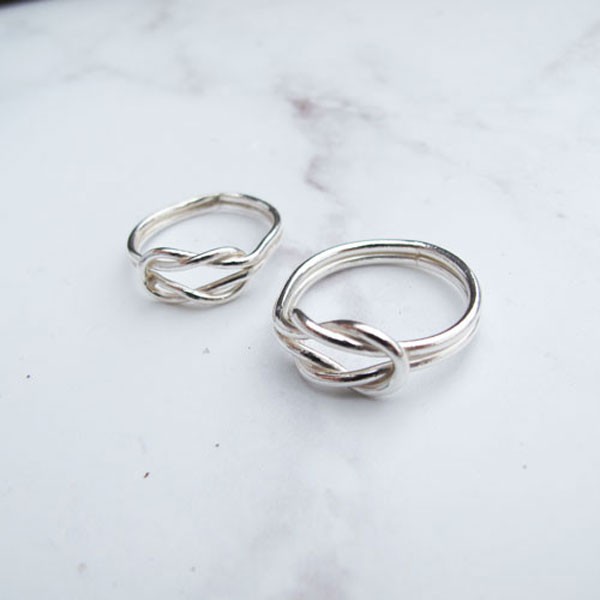 交織 純銀對戒 可來店DIY 可師傅客製(一對)【手工客製 DIY】【大員囡仔】