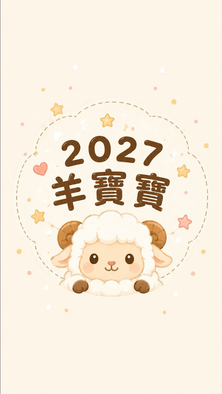 2027羊寶寶底加🐑Baby Sheep🐑🤍