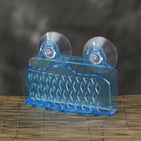 ‧浴室收納小物推薦‧ 吸盤式，小巧不佔空間‧放置洗碗海綿便於海綿瀝乾