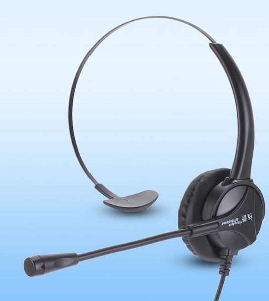 電話耳機客服耳麥話務員 降噪頭戴式外呼固話座機專用