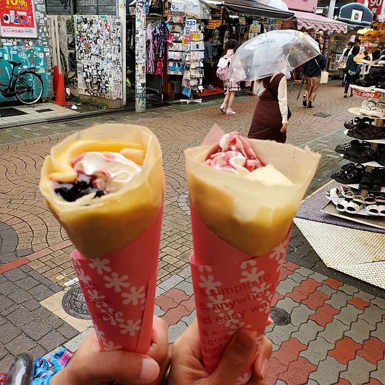 写真 マリオンクレープ 原宿竹下通り店 マリオンクレープ ハラジュクタケシタドオリテン 神宮前 原宿駅 スイーツ By Line Place