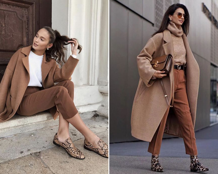 動物紋 蛇紋 鱷魚紋 穆勒鞋 跟鞋 奶茶色 奶茶色穿搭 動物紋鞋穿搭