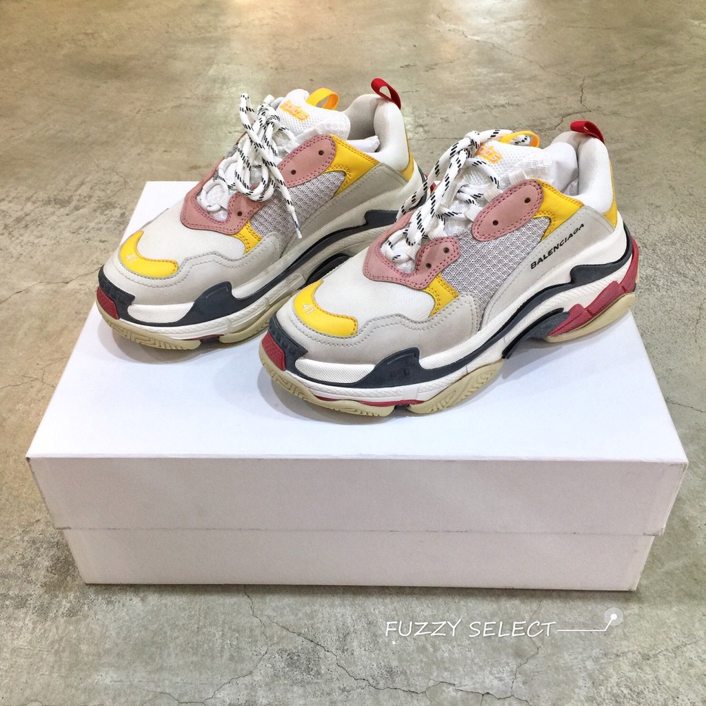 Balenciaga Triple S SS18 黑紅 黃粉 巴黎世家 老爹鞋 現貨【FUZZY Select 】