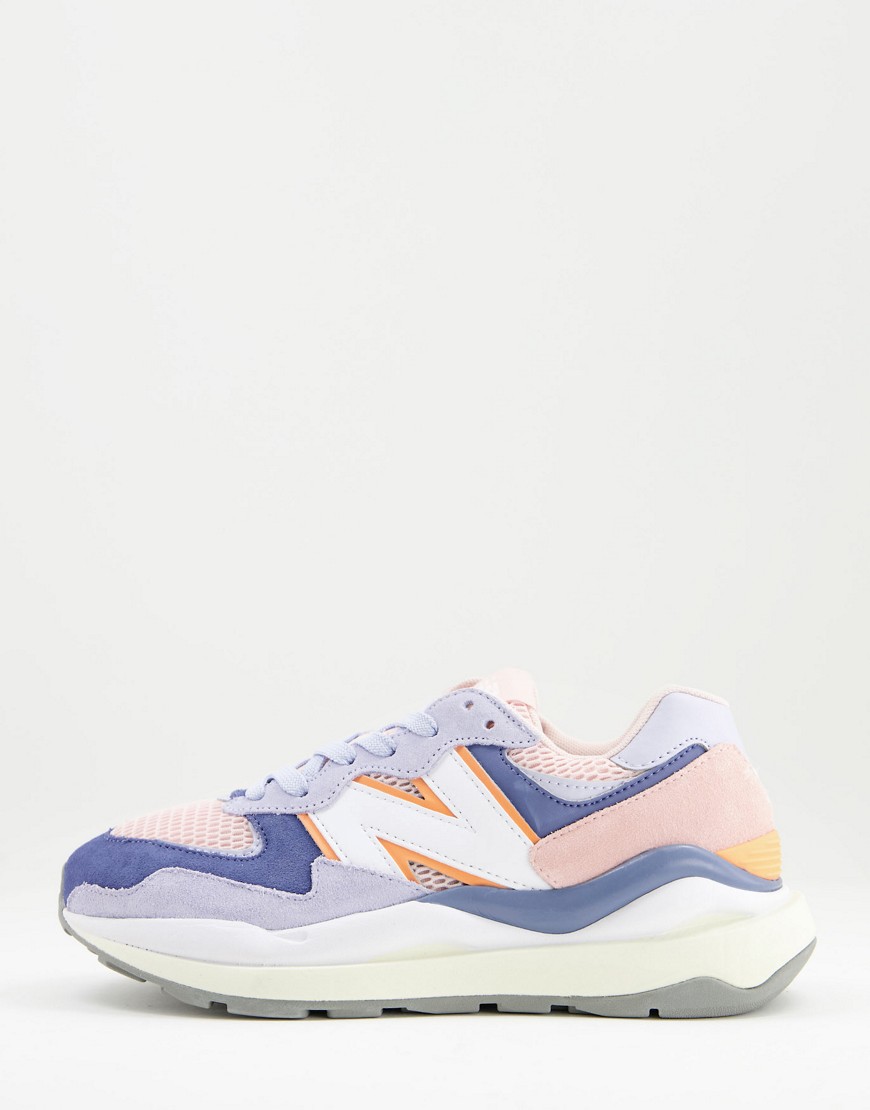 New Balance 57/40 trainers in pink and blue