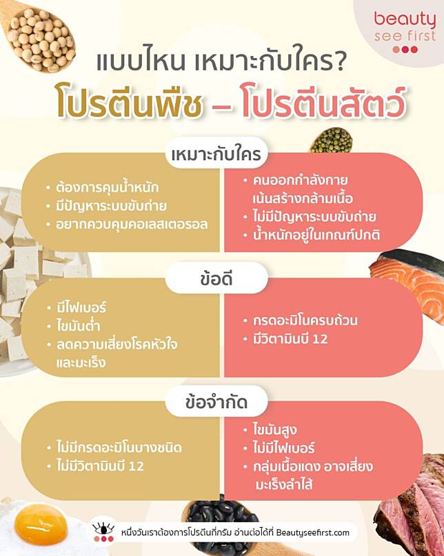 โปรตีน มีอะไรบ้าง