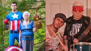 超狂！93 歲老奶奶和 27 歲孫子無厘頭 Cosplay 全球爆紅，光是臉書就擁有近 950 萬粉絲 ！