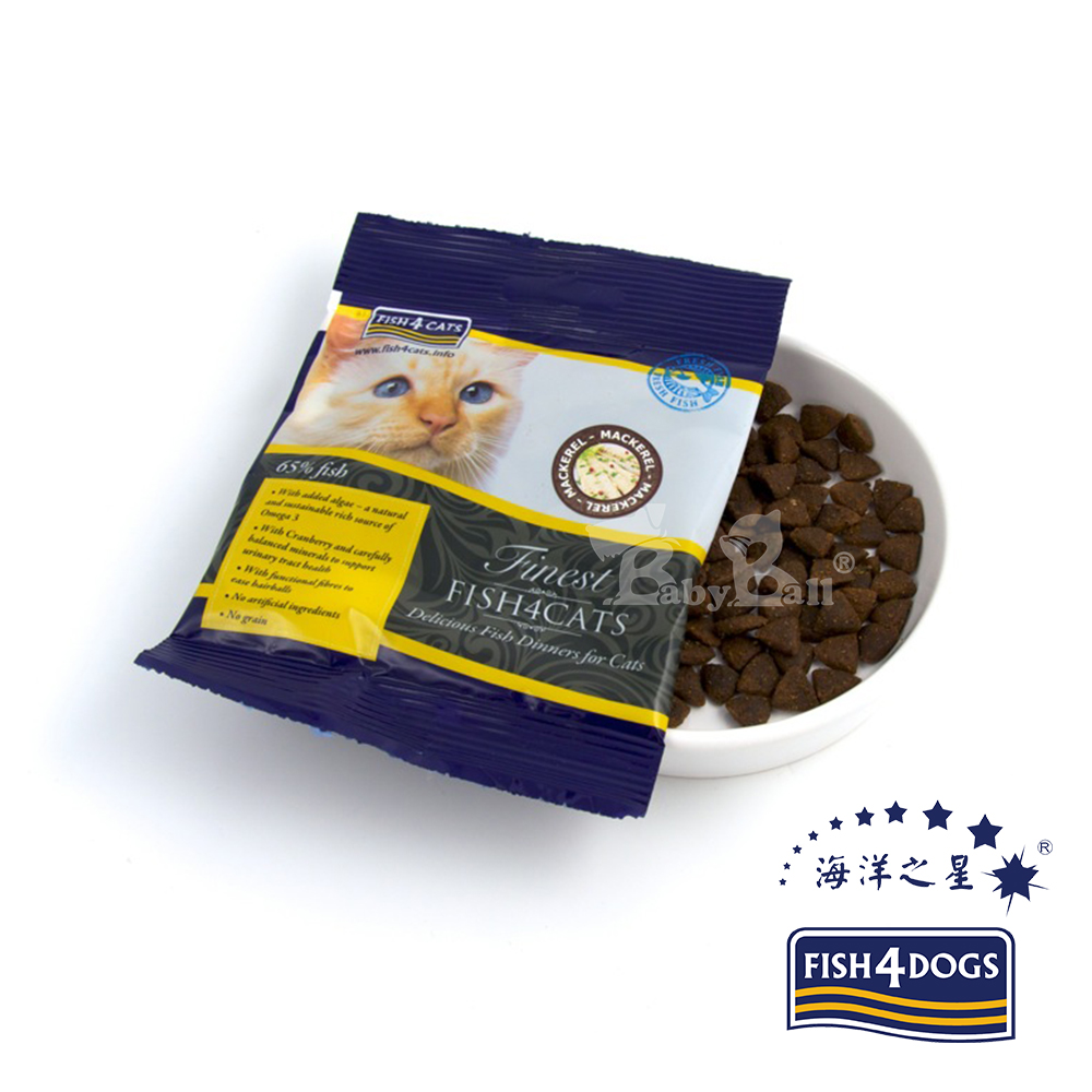 ★全天然、低敏、無麩質、無穀★魚肉和魚油成份佔65%，理想比例的氨基酸群減輕腎臟負擔★豐富Omega 3維持皮膚、毛髮、心血管關節健康、舒緩乾裂貓掌★含蔓越莓和均衡礦物質，預防尿道感染★添加海藻，增強