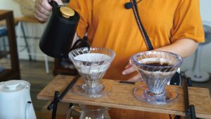 在潛水小學校能品嚐在地種植的咖啡