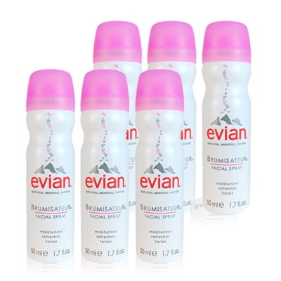 Evian愛維養 護膚礦泉噴霧迷你瓶 50ml 輕團購6入組