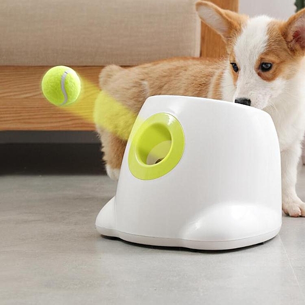 狗狗發球機狗狗玩具自動網球發射機拋球獎勵機寵物投球彈球扔球器