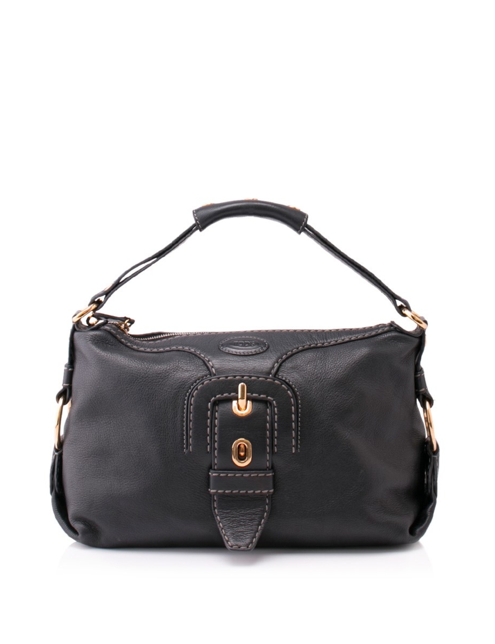 Tods這款單肩包為您的合身元素增添了優雅和精緻感。 隨附：原始集塵袋和保養卡 條件：無明顯磨損跡象 扣緊：拉鍊 硬件：金 內襯：面料 口袋：內部-1個拉鍊袋，外部1個拉鍊袋 尺寸（厘米） 20厘米（