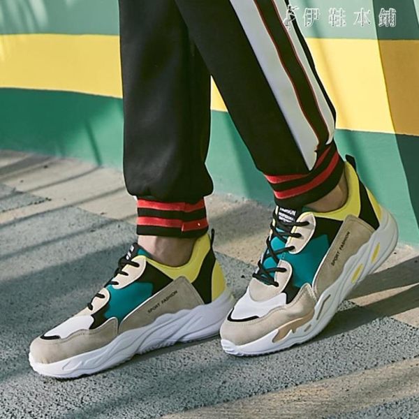 低筒男士運動休閒鞋學生潮流男士板鞋百搭繫帶鞋子潮 伊鞋本鋪