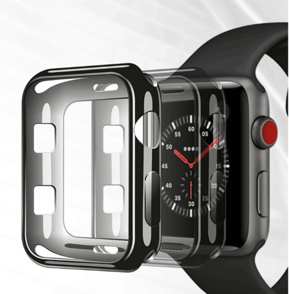 適用於Apple Watch Series4 電鍍TPU （40mm和44mm） 1，採用進口高透tpu原材料，具有高韌性，環保無毒； 2，表面真空納米鍍膜技術，防刮、耐磨、耐腐蝕、顏色光亮 ； 3，