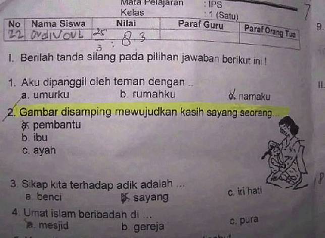 12 Jawaban Lucu Soal Ujian Anak Sd Ini Bikin Ngakak Keepo Me Line Today